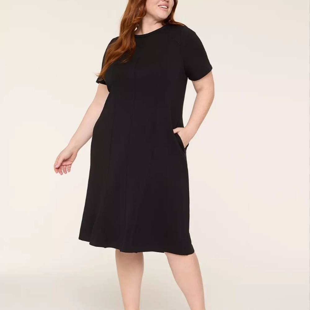 Black Tie-Waist Dress